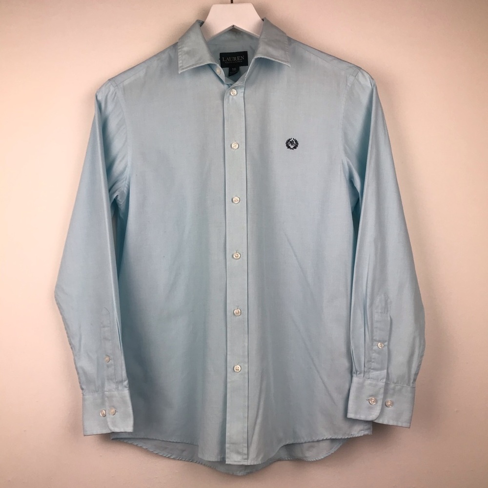 Lauren Ralph Lauren Light Blue Button Down Shirt